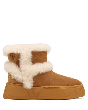 Naked Wolfe K-01 Shearling Cizmy Panske Hnede | RJY5098GQ