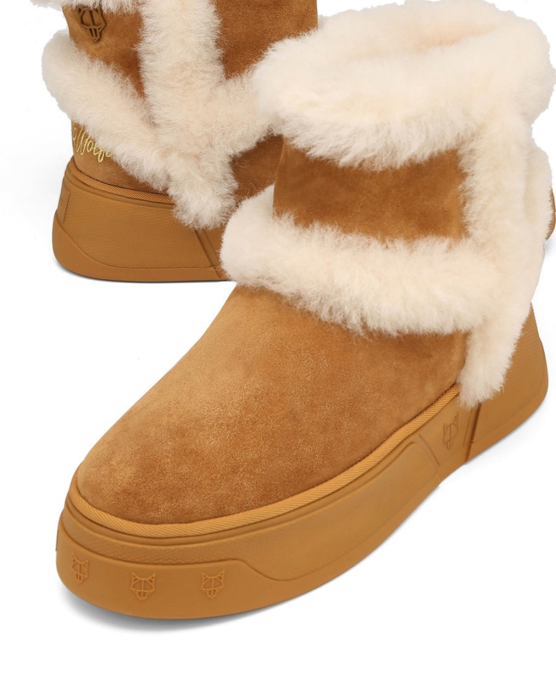 Naked Wolfe K-01 Shearling Cizmy Panske Hnede | RJY5098GQ