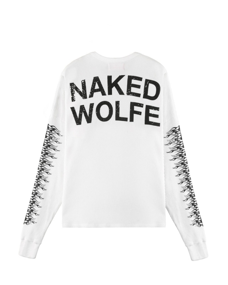 Naked Wolfe Thermal Mikiny Panske Biele | TIL5100XR