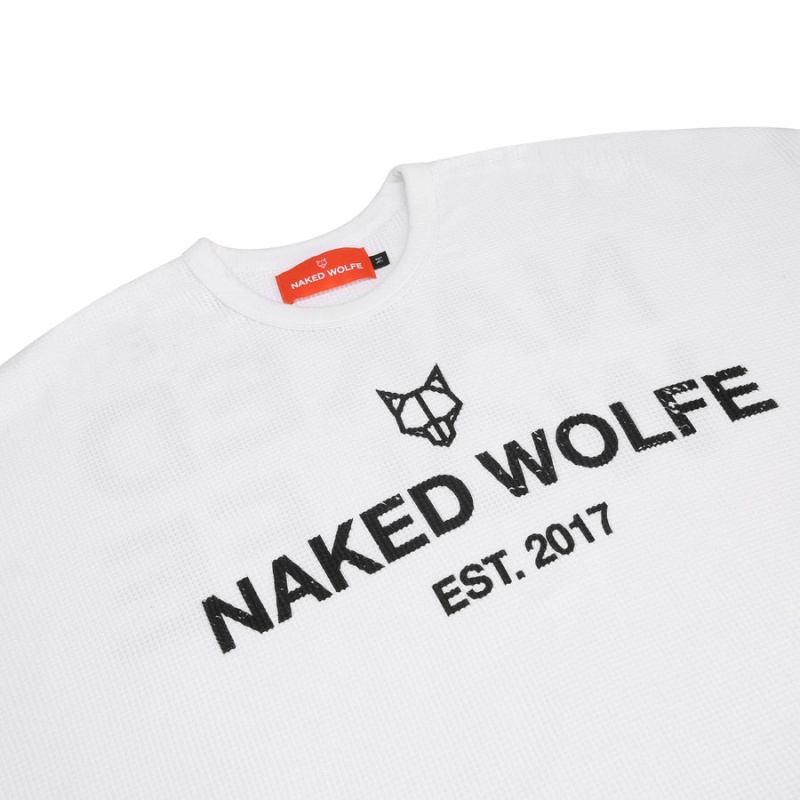 Naked Wolfe Thermal Mikiny Panske Biele | TIL5100XR