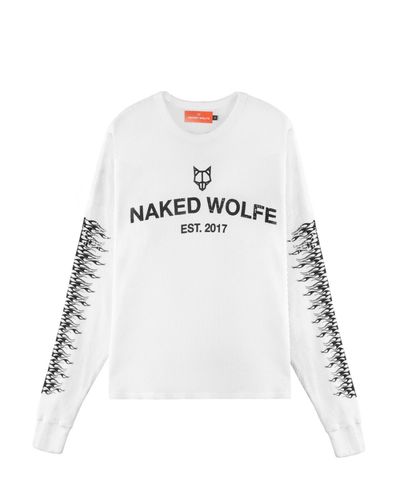 Naked Wolfe Thermal Mikiny Panske Biele | TIL5100XR