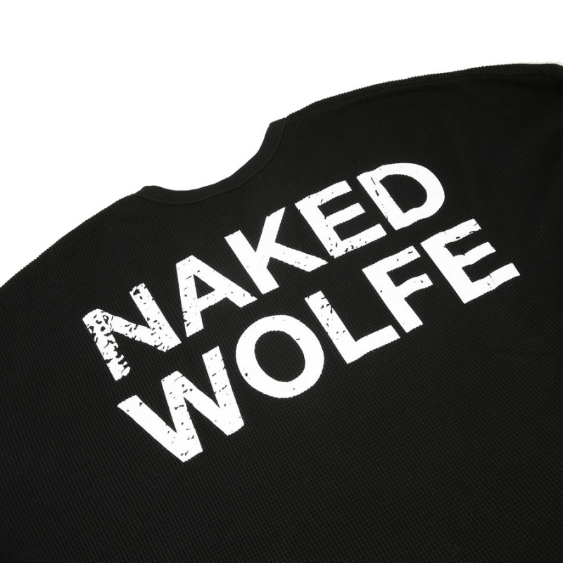 Naked Wolfe Thermal Mikiny Panske Čierne | EEV815ME